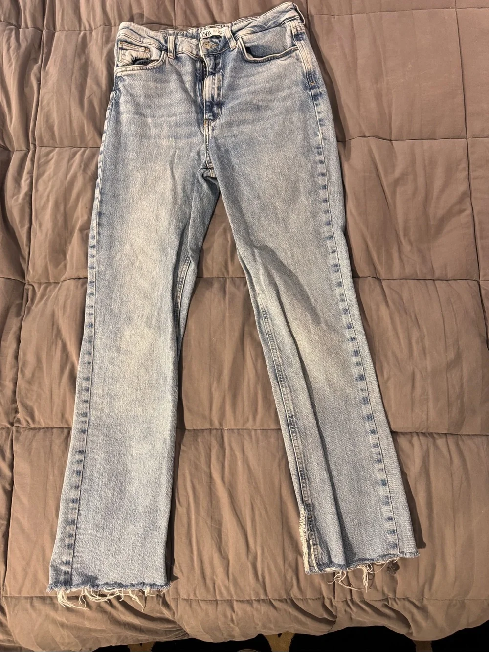 Zara Light Blue Flare Jeans